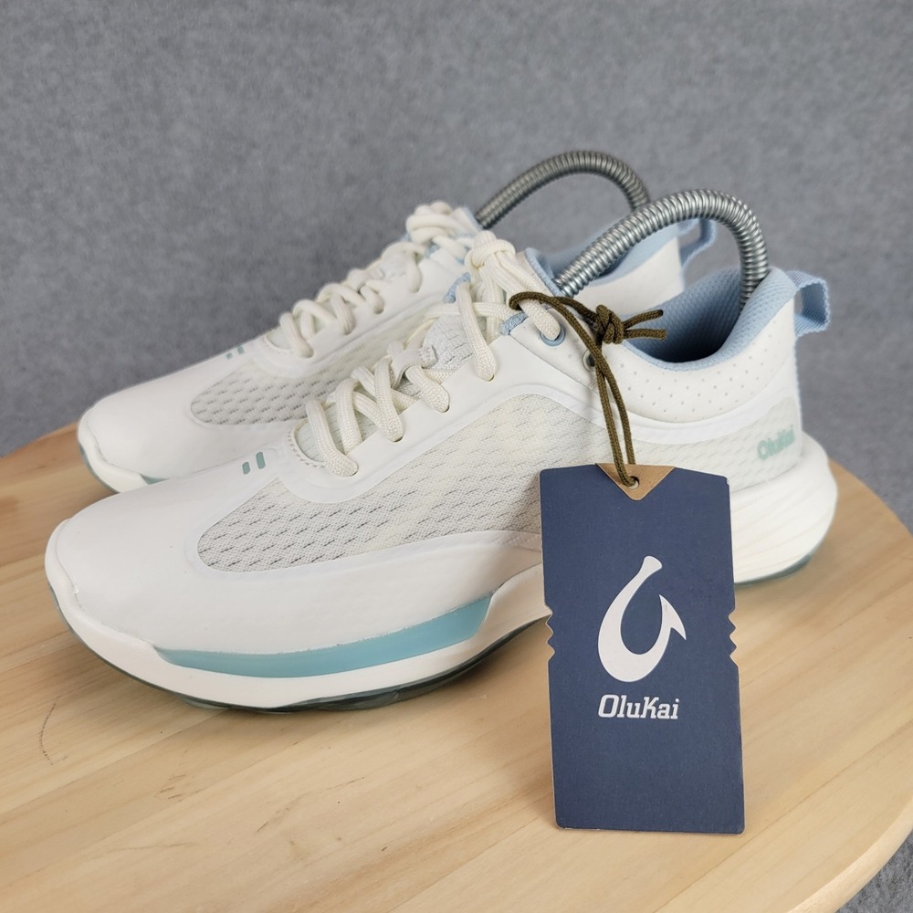 Olukai Makena Womens Golf Shoes Bright White Womens 7 Plated Outsole‎ Waterproof